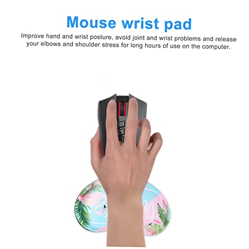 Mikikit 1 Set Mouse Pad Wristband Keyboard for PC Gel Wrist Rest Mouse for PC Wrist Pad for Keyboard Laptop Wrist Rest Keyboard Rest Pad Memory Hand Rest Gaming Mouse Mat Hand Mousepad Mat