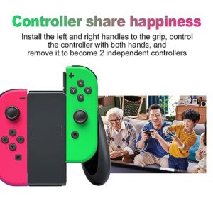 DILITT Gamepad Controllers for Nintendo Switch,Left Right Controller Replacement for Switch/Lite/OLED,Switch Controllers Gamepad Supports Screenshot/Wake-up Function/Motion Control（HL）