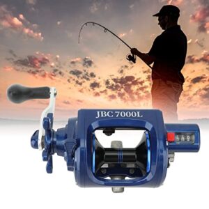 Vbestlife Baitcasting Fishing Reel, Round Baitcaster Reel Smooth Powerful Saltwater Inshore Surf Trolling Reel (JBC9000L)