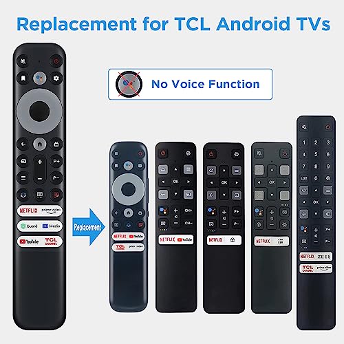 Newest Universal Remote Control Replacement for TCL Mini-LED QLED 4K UHD Smart TV 75R646 65R646 55R646 75S546 65S546 55S546 50S546 43S446 50S446 55S446 65S446 75S446 85S446 (No Voice Function)