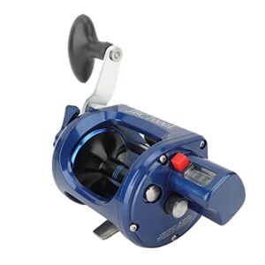 baitcasting fishing reel, round baitcaster reel smooth powerful saltwater inshore surf trolling reel (jbc7000l)