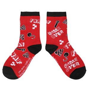 Bioworld Five Nights At Freddy's Pizza Party Youth 3-Pair Crew Socks