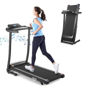 treadmill with incline treadmill for home folding treadmill 2.5hp motor 3 height adjustment double shock absorbing structure 300 lb capacity 2 years return/refund running treadmill for home