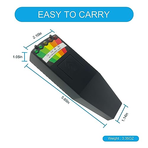 FOWBOA Ghost Hunting Equipment EMF Meter 5 LED Magnetic Field Detector Hand-held Spirit Box Paranormal Equipment，Home and Office EMF Detector