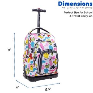 J World New York Kids' Lollipop Rolling Backpack & Lunch Bag Set, Kiddo, One Size