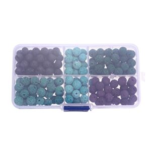villful 1 box 200pcs colorful beads crystal jewelry necklace beads bead charms for bracelets lava gemstone beads necklace accessories jewelery making beads loose beads beading jewelry set