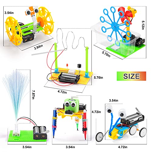 Robotics STEM Science Kits, Robot Building Kit for Kids, Electronic Toys Science Experiments Engineering Projects for Girls, DIY Activities STEM Robots for Boys to Build, Gifts for Boy & Girl