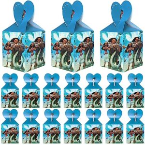 18 PCS Moana Party Favor Boxes, Moana Theme Party Candy Boxes Party Gift Boxes for Birthday Party Supplies