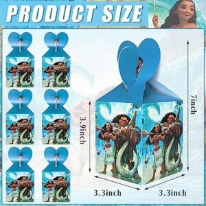 18 PCS Moana Party Favor Boxes, Moana Theme Party Candy Boxes Party Gift Boxes for Birthday Party Supplies