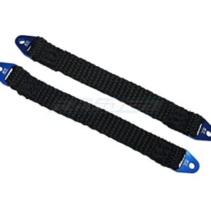 Suspension Damper Travel Limit Straps 100mm for Axial AX10 AX-10 Ridgecrest Crawler EXO SCX10 Wraith XR10 Yeti Vaterra Ascender K5 Blazer - Blue