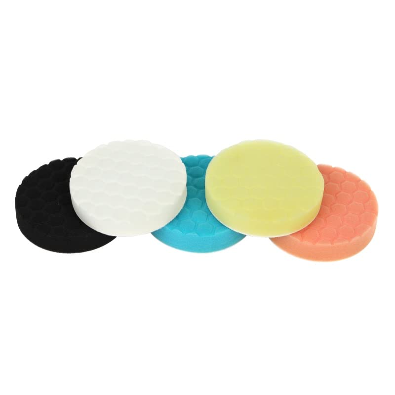 Otic Buffing Pads Set of 5Pcs - 6 inch Polisher for car Detailing Buffer - Buffing Compound Polishing Pads Kit Paint Correction Wax Pads