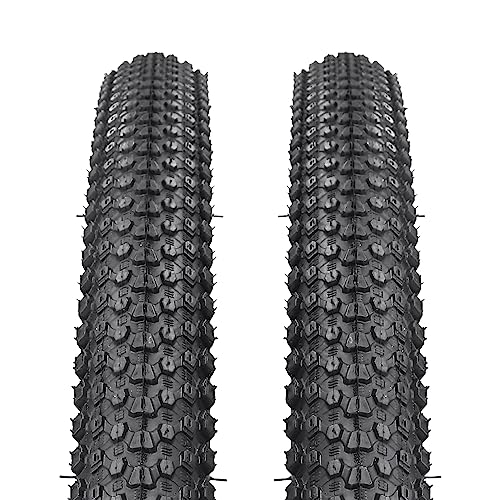 2 Pack 20"x2.125" Bike Tires with 2 Levers Replacement Bicycle Tires for Trail Road City Park Pavement Surface (20x2.125-2 Tires 2 Levers)