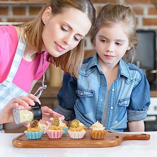 Caperci Grease-Resistant Natural Mini Cupcake Liners 200 Counts - Heavy Duty Paper Muffin Baking Cups, Odorless, No Muffin Pan Needed, Easily Peels (Natural)