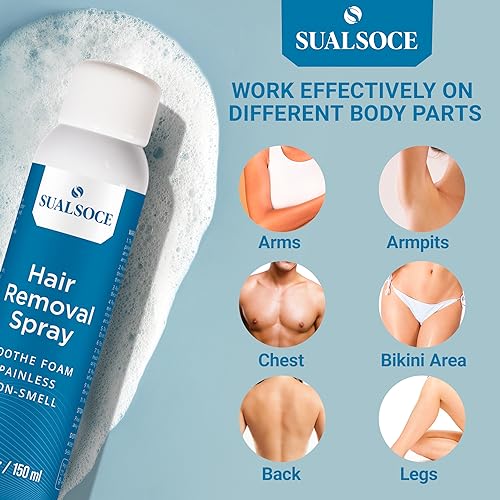 Hair Removal Spray, Hair Removal Cream for Men and Women, Hair Removal Cream for Pubic Hair, Effective Depilatory Cream, Leg Hair Removal for Women, Crema Depiladora Para Mujer Partes Intimas