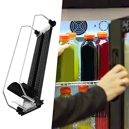 Bothyi Drink Organizer Pusher Holder drink beverage Storage Reusable bottles kitchen Gadget Self Pushing Dispenser Can for Fridge Pantry Fittings, 380-390mm