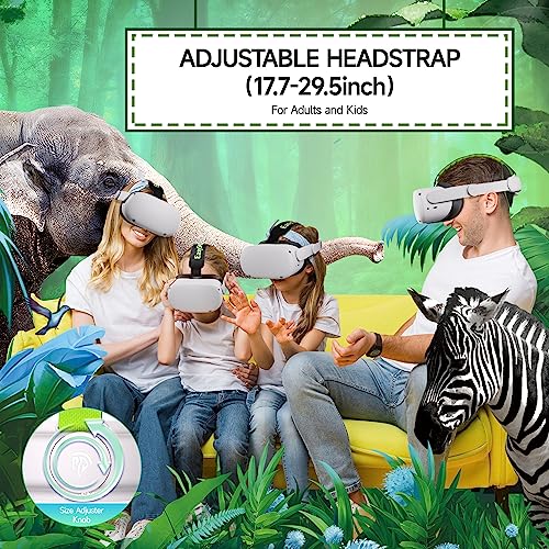 EasySMX Q20 Head Strap Accessories - Comfortable Replacement for Elite Strap - Auto Adjust Headpad, Enlarged Head Support, Lightweight & Durable, Easy to Install- Include Power Bank Strap