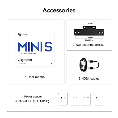 Beelink Mini S12 Mini PC, 12th Intel Alder Lake-N95 (up to 3.4GHz), 16GB DDR4 500GB PCIe x1 SSD, Mini Desktop Computer Support 4K Dual Display/WiFi 5/BT 4.2/USB 3.2/Gigabit Ethernet/Home/Office