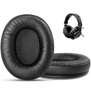 replacement ear pads for sony mdr 7506, gvoears earpads cushions noise isolation headphone pads for sony mdr v6 / mdr v7 / mdr-cd900st with soft protein leather, durable memory foam (black)