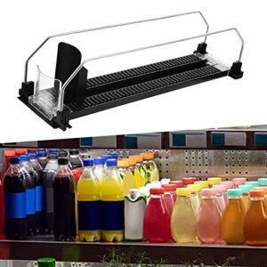 Gralara Drink Organizer Pusher Can Automatic Reusable Beverage Tray Adjutable Replenishment Tool Holder Self Pushing Glide for Refrigerator Fittings, 300-310mm