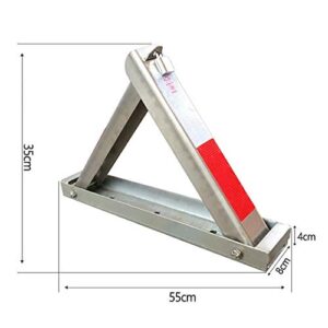 Parking Lock,Parking Barriers Parking Lock,Thick Stainless Steel Type a Triangular Parking Lock Locked Car Parking Spaces Lock Occupying Integrally Molded Crash,55 X 8 X 35Cm Bollard