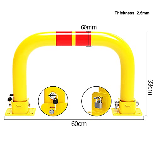 Lockable Parking Barrier Folding,Removable Parking Space Lock,Car Parking Space Post Lock Manual Parking Blocker,Easy Installation