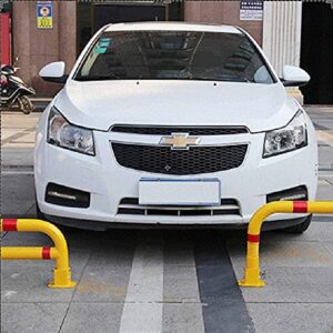 Lockable Parking Barrier Folding,Removable Parking Space Lock,Car Parking Space Post Lock Manual Parking Blocker,Easy Installation