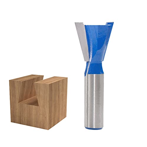 CHCYWJGJ 1/2 ShankDovetail Router Bit 1-1/4” Half-Blind Through Dovetail Bits for Making Boxes Drawers Chests for Engraving Router planing Head Wood Cutter