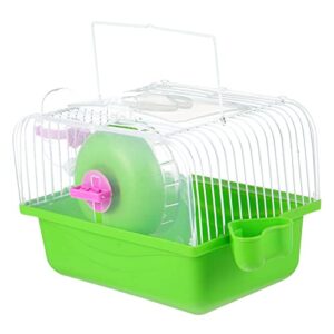 hamsters hamster portable cage hamster cage toy hamster chinchilla cage pet house hamster bed chinchilla house pet supplies small pet panel plastic green cage pet carrying box