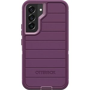 otterbox defender series case for samsung galaxy s21 fe 5g (only) - case only - microbial defense protection - non-retail packaging - happy purple