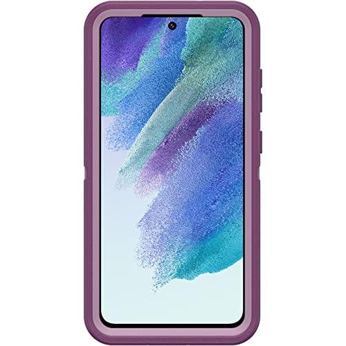 OtterBox Defender Series Case for Samsung Galaxy S21 FE 5G (Only) - Case Only - Microbial Defense Protection - Non-Retail Packaging - Happy Purple