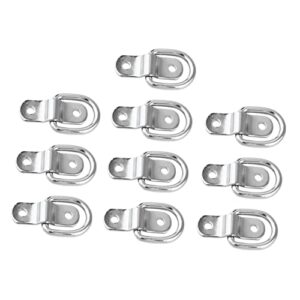 besportble heavy duty garment rack 10pcs pull ring stainless steel hangers heavy duty clothes hanger rack multi purpose hanger heavy duty steel d rings d type buckles