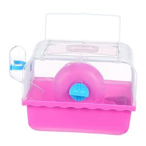 tehaux hamster starter cage hamster cage pet house villa cage for small pets pet supplies transparent pet nest hamster house rosy plastic panel pet cage pet carrying box chinchilla cage