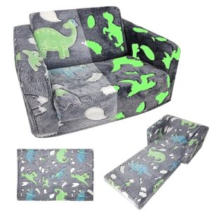 asou kids sofa toddlers sofa with blanket glow in the dark kids couch fold out toddlers play couch mini dinosaur couch for kids toddlers