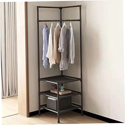 Zerodeko Corner Coat Rack Scarf Hanger Metal Hanger Outfit Hangers Clothing Garment Rack Wire Shoe Organizer Shoes Storage Shelves Coat Rack Stand Clothes Rack for Bedroom Drying Coat Rack