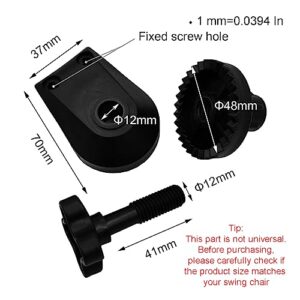 Timyrimy Garden Swing Plastic Fittings (SPF004) to Attach Canopy Frame to Swing Frame, Swing Canopy Bracket Replacement Part (4.9, 1 PCS/CTN)