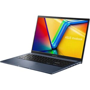 ASUS Vivobook 15.6 Inch FHD Business Laptop with AMD Ryzen 5 4600H, 12GB RAM 256GB SSD, Full Size Backlit Keyboard, Privacy Webcam, Fingerprint Reader, Windows 11 Pro, Blue, PCM