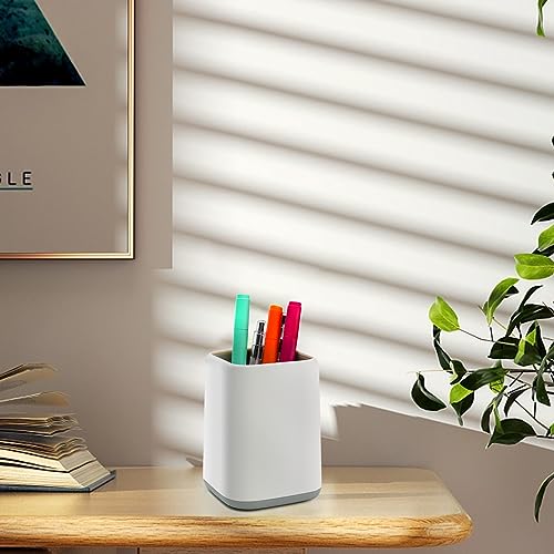 ZUFECY Pen Holder Stand for Desk, Scandinavian Design Desk Organizer Makeup Brush Holder for School, Home, Office (Gray)