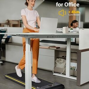 UREVO Walking Pad, Under Desk Treadmill, Portable Treadmills for Home/Office, Walking Pad Treadmill with Remote Control, LED Display