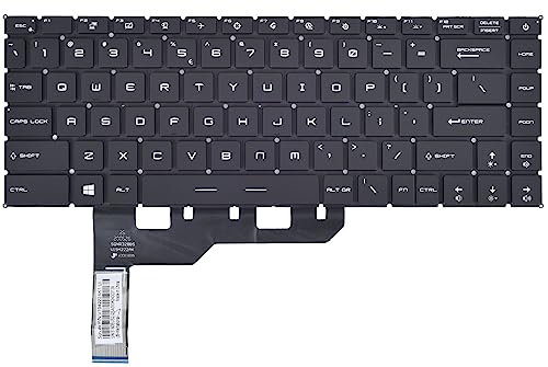 Replacement Keyboard for MSI GS66 Stealth 10SD 10SF 11UH 12UH GE66 Raider 10SF & MSI GP66 MS-1542 Stealth 15M Series Laptop, MSI GS66 Stealth with Per-Key RGB Backlit Keyboard US Layout