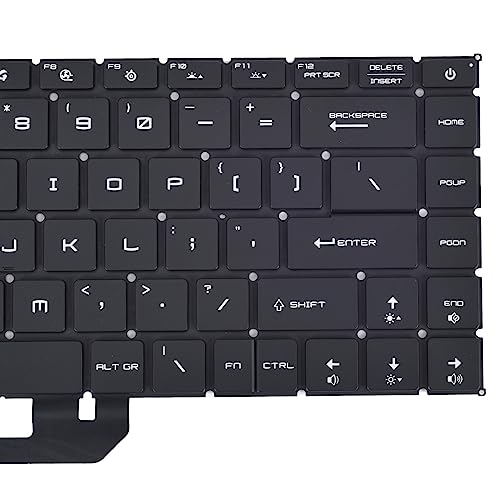 Replacement Keyboard for MSI GS66 Stealth 10SD 10SF 11UH 12UH GE66 Raider 10SF & MSI GP66 MS-1542 Stealth 15M Series Laptop, MSI GS66 Stealth with Per-Key RGB Backlit Keyboard US Layout
