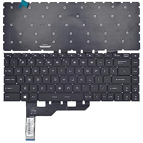 Replacement Keyboard for MSI GS66 Stealth 10SD 10SF 11UH 12UH GE66 Raider 10SF & MSI GP66 MS-1542 Stealth 15M Series Laptop, MSI GS66 Stealth with Per-Key RGB Backlit Keyboard US Layout