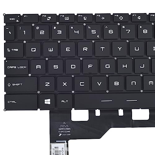 Replacement Keyboard for MSI GS66 Stealth 10SD 10SF 11UH 12UH GE66 Raider 10SF & MSI GP66 MS-1542 Stealth 15M Series Laptop, MSI GS66 Stealth with Per-Key RGB Backlit Keyboard US Layout