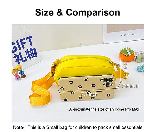 Hiflyer Kids Crossbody Bag Kids Shoulder Bags, Small Nylon Sling Bag for Kids Travel Bag for Kids, Boys Game bags (Blue)