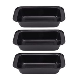 loaf pan for baking bread 25x13cm/9.8x5.1inch baking loaf pans carbon steel bread pan for bakeware bread, baking tools for oven baking bread mold, black