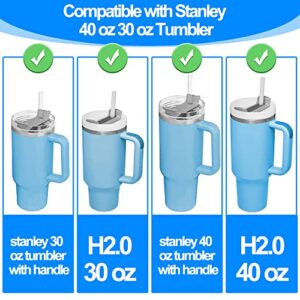 QWASZXTT 2.0 Spill Stopper Compatible with Stanley 40 oz Tumbler with Handle | 30 oz, Leak Stopper meanwhile also Compatible with Stanley Quencher H2.0 FlowState Tumbler 40 oz | 30 oz (2 Pack)