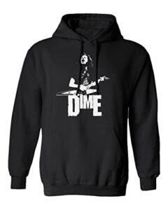 dimebag american musician heavy metal music unisex hooded sweatshirt (black, 3x-large)