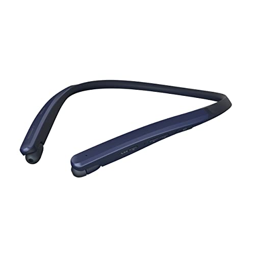 LG Tone Flex Wireless Bluetooth Stereo Neckband Earbuds HBS-XL7-32-Bit Hi-Fi DAC, Meridian Audio,Google Assistant (Wall & Car Charger- Navy Blue)