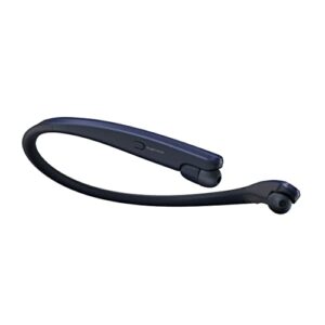 LG Tone Flex Wireless Bluetooth Stereo Neckband Earbuds HBS-XL7-32-Bit Hi-Fi DAC, Meridian Audio,Google Assistant (Wall & Car Charger- Navy Blue)