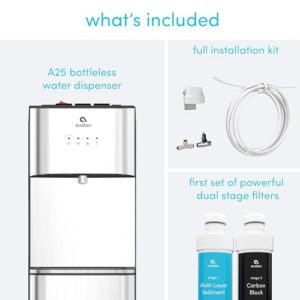 Avalon A25 Self Cleaning Bottleless Water Cooler Dispenser, UL/NSF, Stainless Steel, Full Size