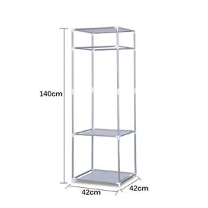 LHLLHL Metal Coat Rack Floor Standing Clothes Stand Garment Rack with Shelf Home Bedroom Clothing Wardrobe Storage Organizer Furniture